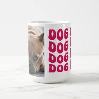 Retro Dog Vater Personalisiertes Foto Kaffeetasse