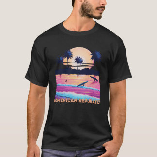 Retro Dominikanische Republik DR Souvenir Surf T-Shirt