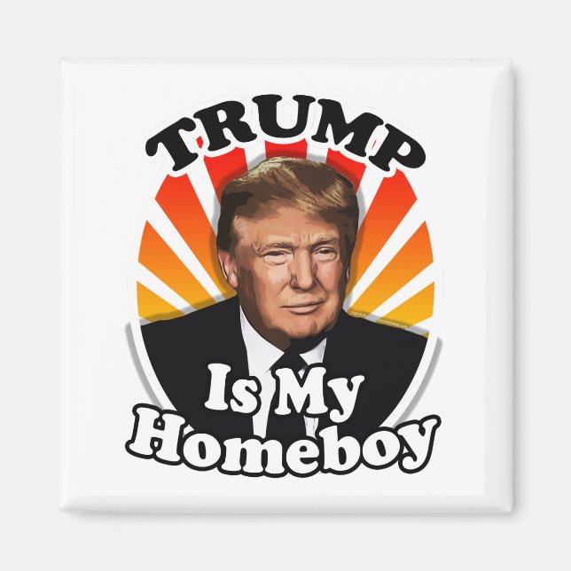 Retro Donald Trump ist mein Heimatbote für Präside Magnet (Vorne)