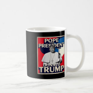 Retro Donald Trump Präsident und Papst Katholische Kaffeetasse