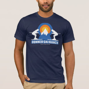 Retro Donner Ski Ranch Sunset T - Shirt