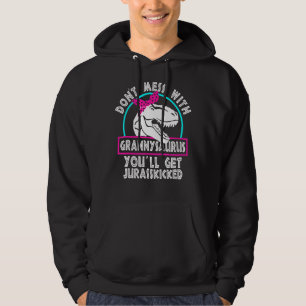Retro Don't chess mit Grannysaurus Sie werden Jura Hoodie