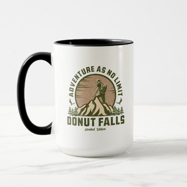 Retro Donut Falls Hip Sunset Tasse (Links)