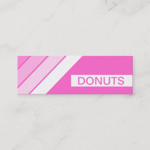 Retro DONUTS Mini Visitenkarte