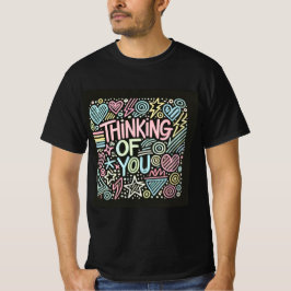 Retro Doodle Denken Sie an Ihr Mens Tshirt
