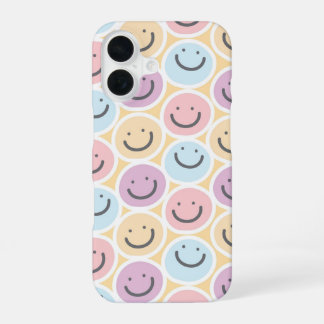 Retro-Doodle-Lächeln-Eemoji iPhone 16 Hülle