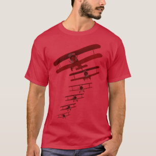 Retro-Doppeldecker-Grafik T-Shirt
