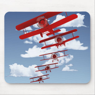 Retro Doppeldecker Mousepad