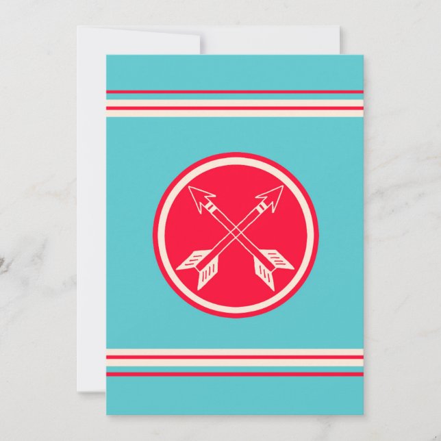 Retro-Doppelpfeile Smash Book Scrapbooking Seite (Vorderseite)