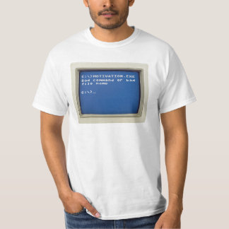 Retro-DOS-Fehler: C:\>MOTIVATION.EXE T-Shirt