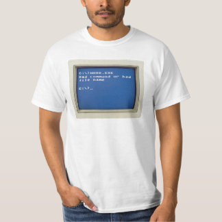 Retro-DOS-Fehler: C:\>WORK.EXE - Falscher Befehl.. T-Shirt