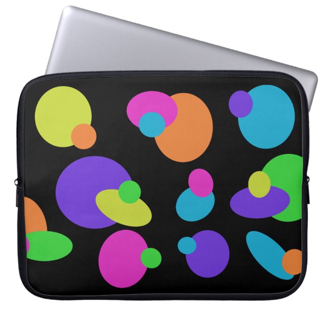 Retro Dot Laptop Case (Vorderseite)