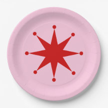 Retro Dot Point-Star-Papiertafel