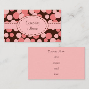 Retro Dots Business Card Visitenkarte