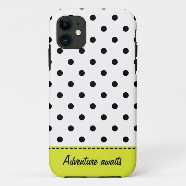 Retro Dots - Fall Black&White iPhone 5/5S Case-Mate iPhone Hülle (Rückseite)