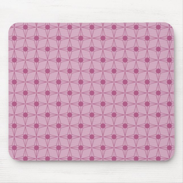 Retro Dotted Star Mousepad (Vorne)