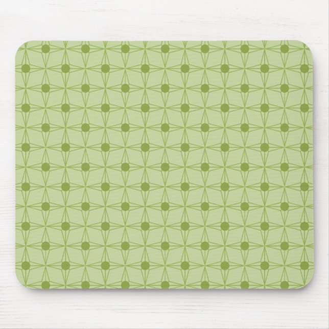 Retro Dotted Star Mousepad (Vorne)