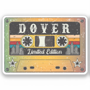 Retro Dover Delaware City Aufkleber