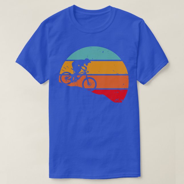 Retro Downhill Mountainbike T-Shirt (Design vorne)