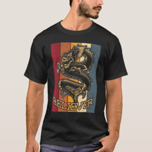 Retro-Drache Vintage Imagine Chinesischer Drache T-Shirt