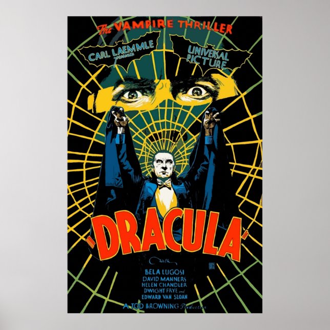 Retro Dracula Poster (Vorne)