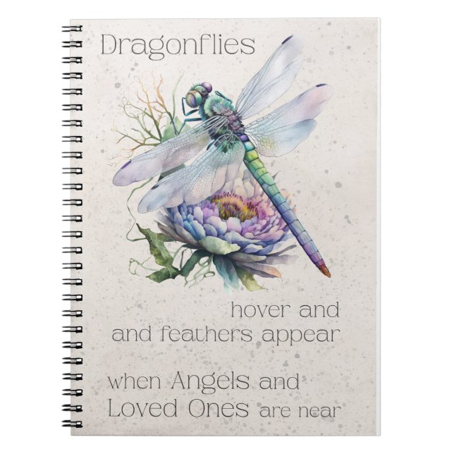Retro Dragonfly Rememberity Journal Notizblock (Vorderseite)