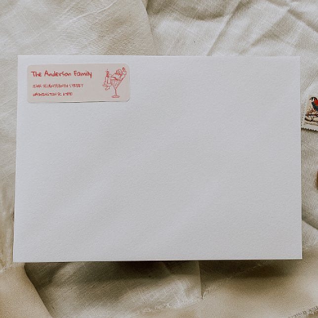 Retro Drawn Red Santa Claus Merry Christmas (Von Creator hochgeladen)