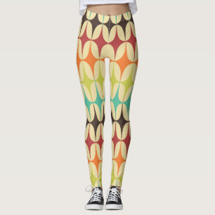 Retro-Dreiecke: Geometrisches Muster Leggings