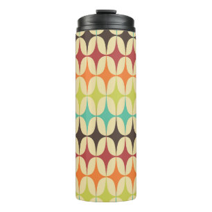 Retro Dreiecke: Geometrisches Muster Throwback Thermosbecher