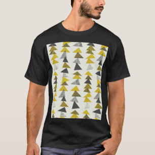 Retro Dreiecke: Variierendes nahtloses Muster. T-Shirt