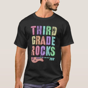Retro DRITTE STUFE ROCKS Student Rockstar Lehrerin T-Shirt