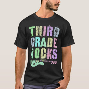 Retro DRITTE STUFE ROCKS Student Rockstar Lehrerin T-Shirt