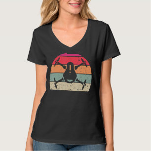 Retro-Drohne Vintage-Drohne Silhouette Fluggerät Q T-Shirt