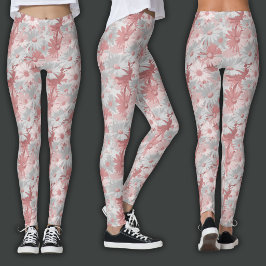 Retro Druck | Aquarell Blumen Leggings