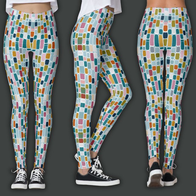 Retro Druck | Farbbalken Leggings (Von Creator hochgeladen)