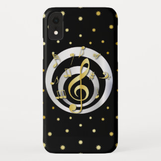 Retro Druckgold und Silber bewirken musikalische Case-Mate iPhone Hülle