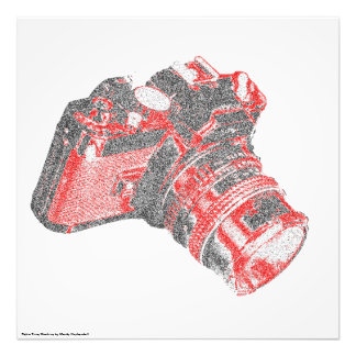 Retro DSLR-Wandplakat Fotodruck