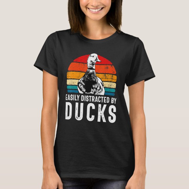 Retro Duck Duck Duck Duck T-Shirt (Vorderseite)