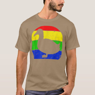 Retro Duck Vintag Duck Silhouette Bauer Tier L T-Shirt