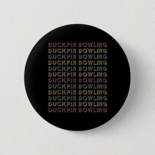 Retro-Duckpin-Bowling Wiederholungs-Vintage-Bowler Button
