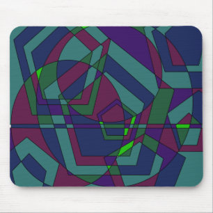 Retro dunkles abstraktes mousepad