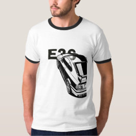 Retro E36 Klassischer Sportwagen Vektor Art Ringer T-Shirt