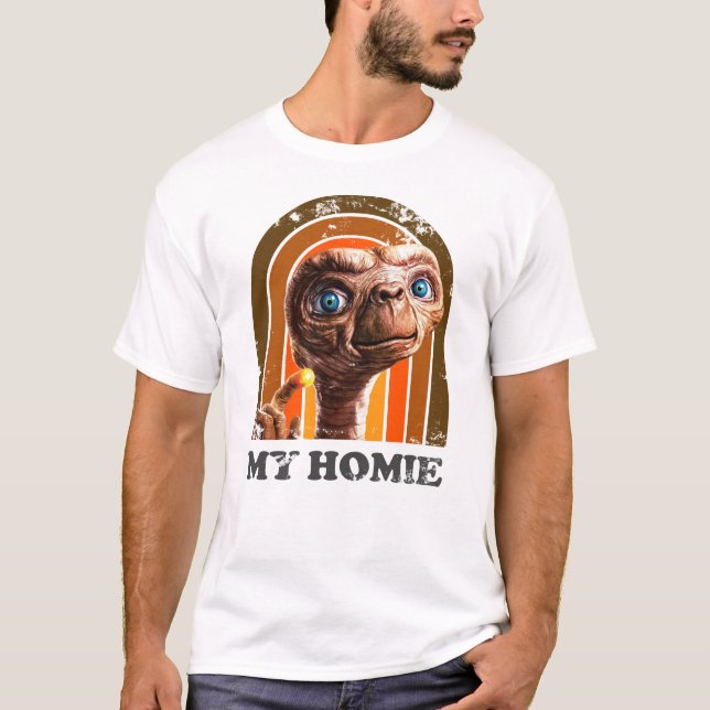 Retro E.T der extra terrestrirische, 80er-Film T-Shirt (Vorderseite)