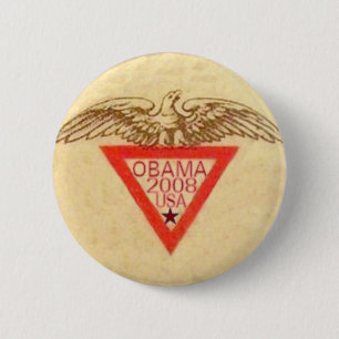 Retro Eagle Knopf Obama Button