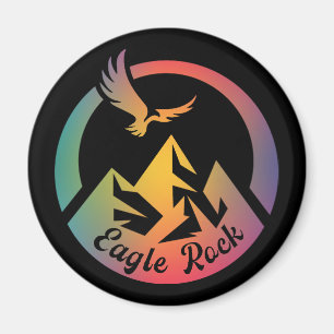 Retro Eagle Rock Wanderung Sonnenuntergang Magnet