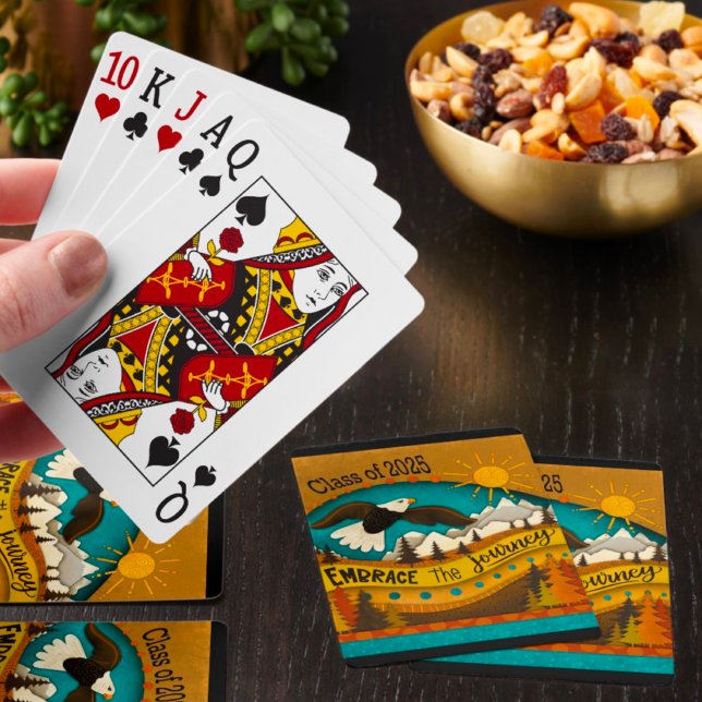 Retro Eagle Sootion Abschluss Inspiration Zitat Spielkarten (Von Creator hochgeladen)