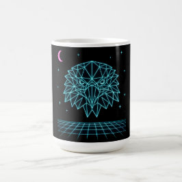 Retro Eagle Synthwave - Neonschneller Raubvogel Kaffeetasse