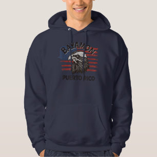Retro Eagle USA Flag Puerto Rico Vintag Bayamon  Hoodie