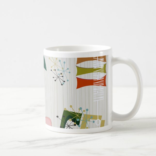 Retro Eames-Ära atomarinspiriertes Kaffeetasse (Rechts)