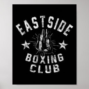 Retro East Side Boxclub - Vintage abgenutzt Poster